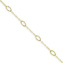 Oval Design Bracelet in 14k Yellow Gold