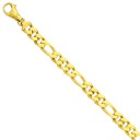 10.1mm Link Bracelet in 14k Yellow Gold