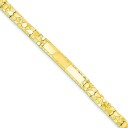 Nugget ID Bracelet in 14k Yellow Gold
