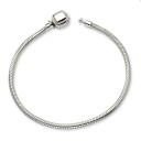 Hinged Clasp Bead Bracelet in Sterling Silver