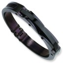 Black IP Plated Bangle in Stainless Steel
