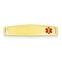 Medical Jewelry ID Plate in 14k Yellow Gold