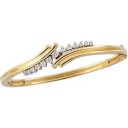 Diamond Bangle Bracelet in 14k Two-tone Gold (0.5 Ct. tw.) (0.5 Ct. tw.)