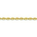 14k Yellow Gold 9 inch 6.00 mm Handmade Regular Rope Ankle Bracelet