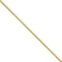 10k Yellow Gold 16 inch 1.00 mm  Box Choker Necklace