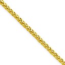 14k Yellow Gold 16 inch 2.00 mm Light Wheat Choker Necklace