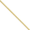 14k Yellow Gold 7 inch 1.90 mm  Box Chain Bracelet