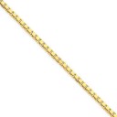 14k Yellow Gold 18 inch 2.50 mm  Box Collar Necklace