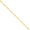 14k Yellow Gold 7 inch 4.75 mm Flat Figaro Chain Bracelet