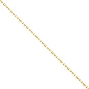 14k Yellow Gold 16 inch 0.70 mm  Box Choker Necklace