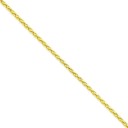 14k Yellow Gold 16 inch 3.00 mm Parisian Wheat Choker Necklace