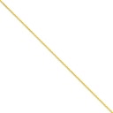 14k Yellow Gold 7 inch 1.40 mm Diamond-cut Spiga Chain Bracelet