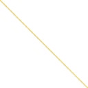 14k Yellow Gold 9 inch 1.10 mm  Singapore Ankle Bracelet