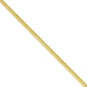 14k Yellow Gold 16 inch 2.25 mm Multi-Strand Ropa Choker Necklace