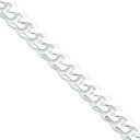 Sterling Silver 8 inch 9.00 mm  Curb Chain Bracelet