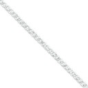 Sterling Silver 7 inch 5.50 mm Pave Curb Chain Bracelet