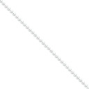 Sterling Silver 16 inch 3.00 mm  Bead Choker Necklace