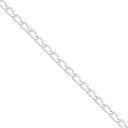Sterling Silver 7 inch 5.10 mm Open Link Chain Bracelet