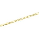 14k Yellow Gold 7 inch 4.75 mm  Figaro Chain Bracelet