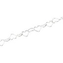 Sterling Silver 7.25 inch 4.50 mm Heart Link Chain Bracelet