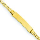 6 Anchor Link Child ID Bracelet in 14k Yellow Gold