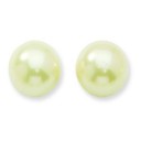 Cultura Glass Pearl Button Post Earrings in Fashion