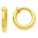 Non-pierced Hoop Earrings in 14k Yellow Gold