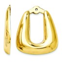 Hoop Earrings Jackets in 14k Yellow Gold