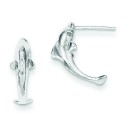 Dolphin Mini Earrings in Sterling Silver