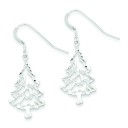 Christmas Tree Earrings in Sterling Silver