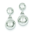 Dangle Ball Earrings in Sterling Silver