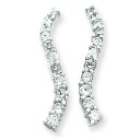 CZ Journey Earrings in Sterling Silver