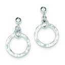 Dangling Circle Earrings in Sterling Silver