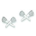 Lacrosse Earrings in Sterling Silver