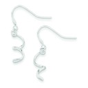 Twisted Dangle Earrings in Sterling Silver