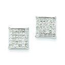 Diamond Earrings in 14k White Gold