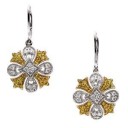 Natural Diamond Earrings in 14k Two-tone Gold (0.5 Ct. tw.) (0.5 Ct. tw.)