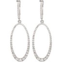 Diamond Earrings in 14k White Gold (1.25 Ct. tw.) (1.25 Ct. tw.)