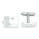 Rectangle Cuff Links in Sterling Silver