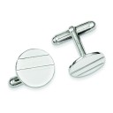 Circle Cuff Links in Sterling Silver