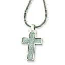Cross Pendant Necklace in Stainless Steel