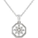 Diamond Fashion Necklace in Sterling Silver (0.02 Ct. tw.) (0.02 Ct. tw.)