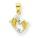 Small Dolphin Charm in 10k Yellow Gold