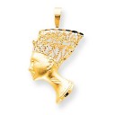 Egyptian Head Charm in 10k Yellow Gold