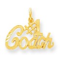 Number One Coach Charm in 10k Yellow Gold