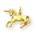 Unicorn Charm in 14k Yellow Gold