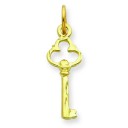 Key Charm in 14k Yellow Gold