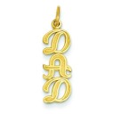 Dad Charm in 14k Yellow Gold