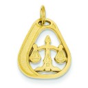 Libra Charm in 14k Yellow Gold