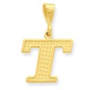 Initial T Charm in 14k Yellow Gold